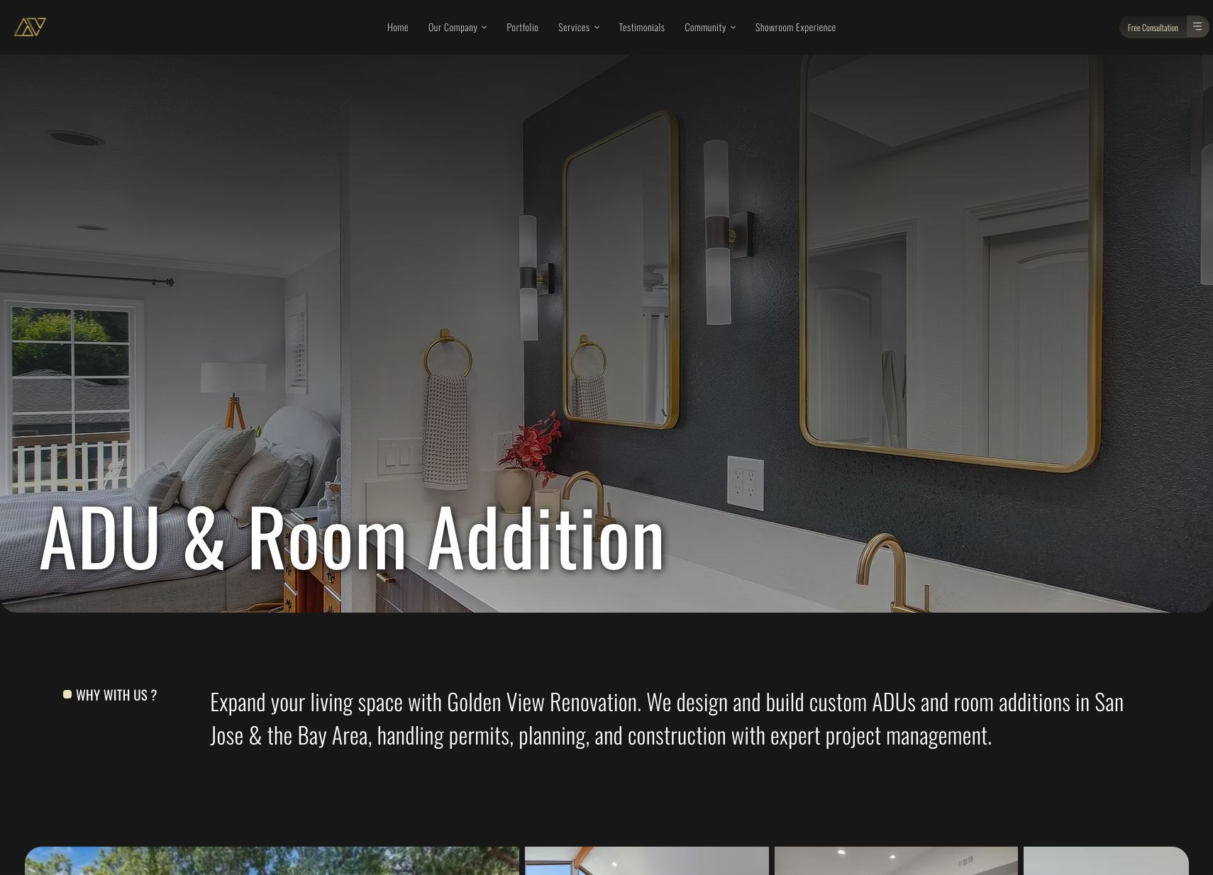 Golden View Renovation ADU and room addition screenshot