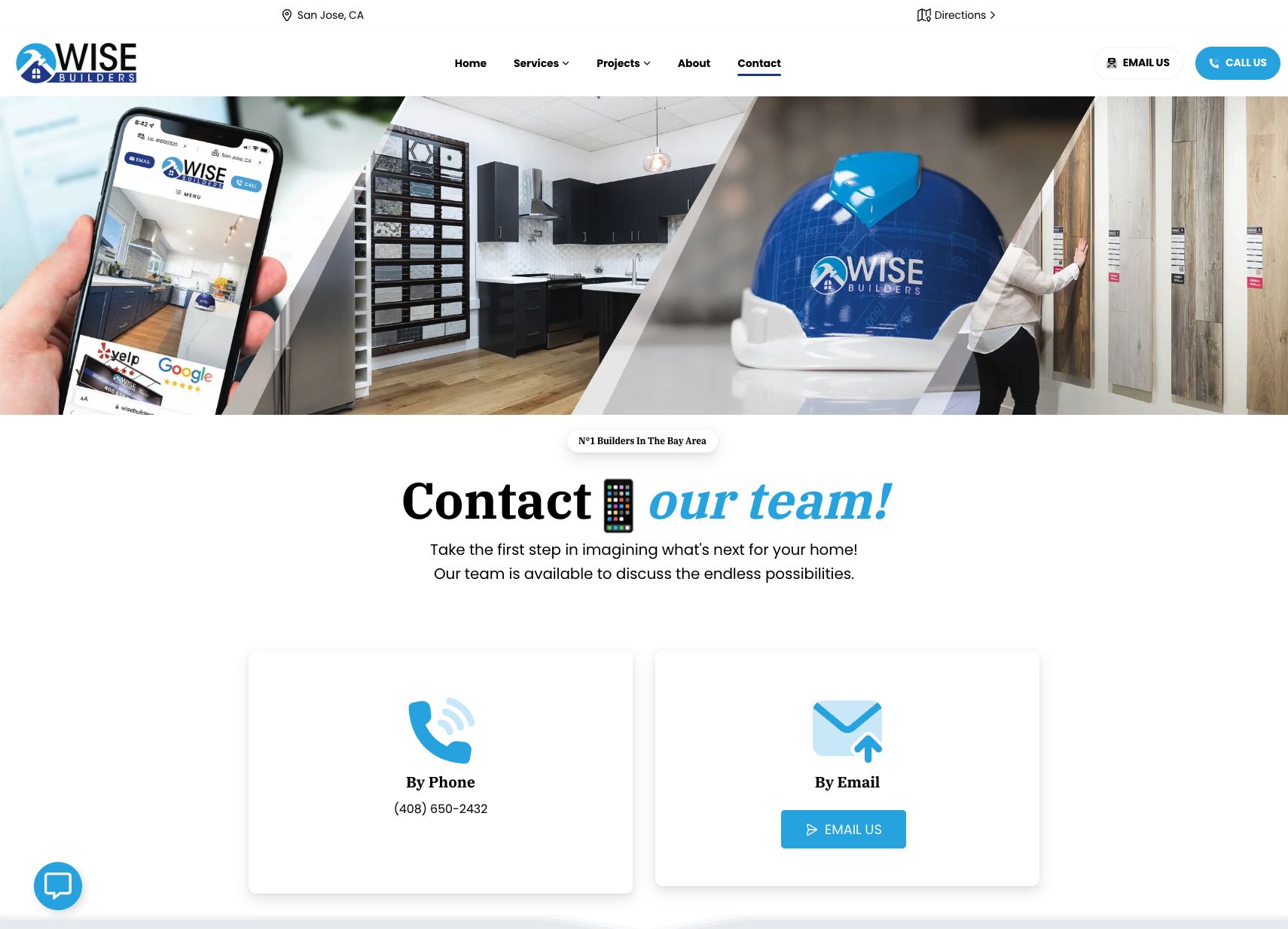 Wise Builders Contact screenshot